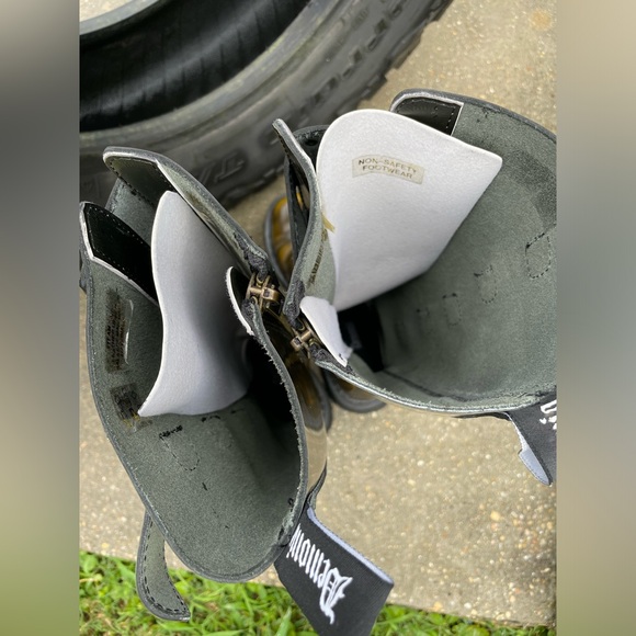 DEMONIA Steam-30 Metal Plates Bronze Leather Steel-toe Steampunk Boot Size 8 - Picture 11 of 17